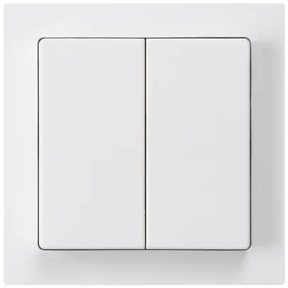 Poussoir ENC kallysto 2×A-R/1P blanc 