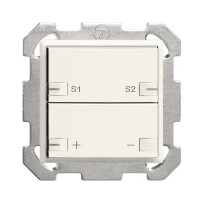 Tasto INC ZEP dimmer-scena 1c/2t con LED EDIZIOdue bianco 