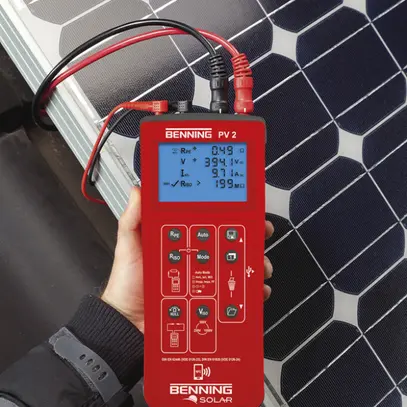 Jeu de testeurs d'installation Benning PV 2 pour PV 1000VDC 0.2…40A 0.2…199MΩ 