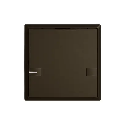 Poussoir universel EDIZIO.liv UNI SNAPFIX® a.LED RGB 1× comm.2T br 