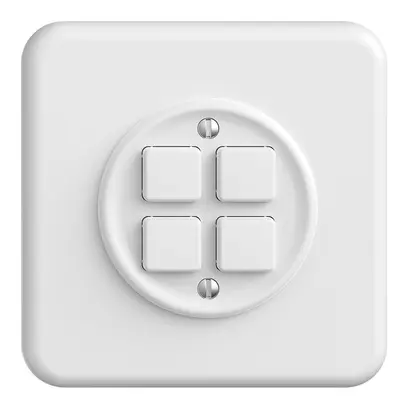 Kit de recouvrement ENC STANDARDdue pour poussoirs 4×, Ø50mm, blanc 