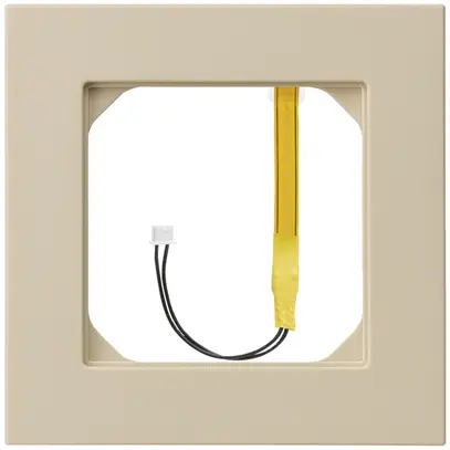 Abdeckrahmen kallysto.pro 1×1 beige für Beleuchtung weiss 