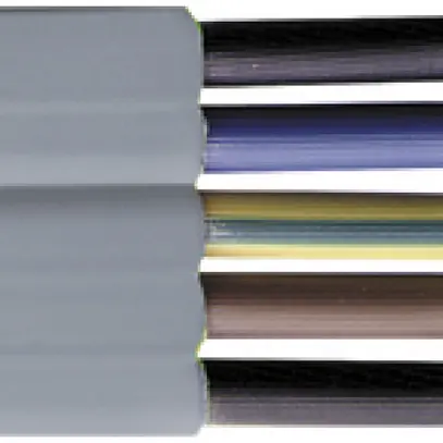 Câble plat Woertz Technofil 5×1.5mm² PVC gris Eca Une longueur
