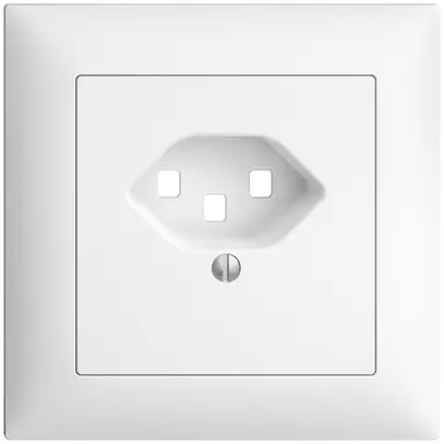 Kit frontal ENC EDIZIOdue blanc 88×88mm 1×T23 