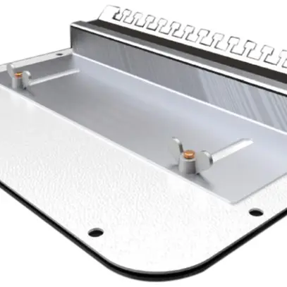 Placca passacavi Rittal AX, profilo di serraggio elastico, 436×221mm, metallo 