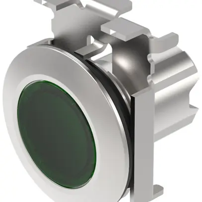 Interruttore INS EAO45, R, verde, illum., anello grigio, piatto 
