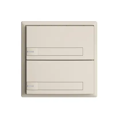 Poussoir KNX RGB EDUE, 250mW, a.LED RGB, a.papier, 2×poussoir, 1×touche, crema 