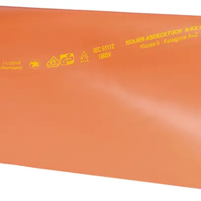 Abdecktuch KNIPEX 1000V 500×500×1mm rot 