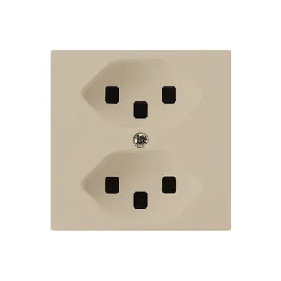 Prise kallysto 2×T23 beige avec bornes enfichables 