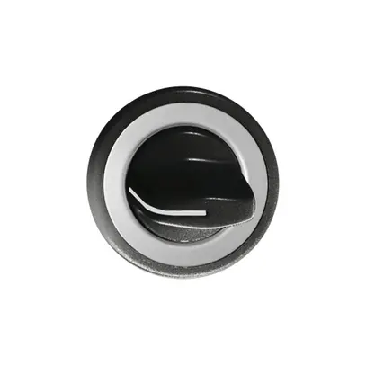 Frontset FH schwarz, für Drehschalter, ohne Gravur 