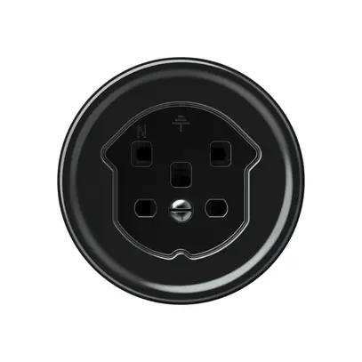 Presa origin 1×tipo 25 16A 230V 60×60mm nero 