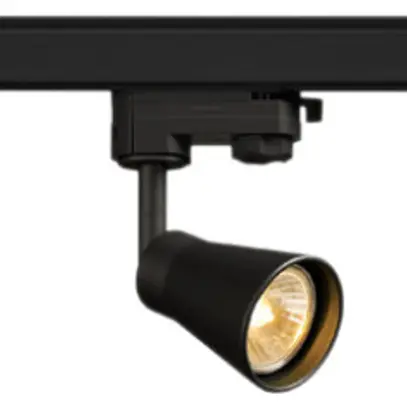 Proiettore SLV AVO, GU10 50W con adattatore 3-fasi IP20 nero 