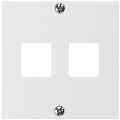 Placca frontale HMS kallysto per 2 moduli bianco 