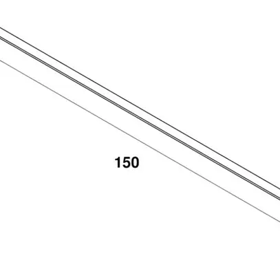 Diffuseur SLV GRAZIA 20 FROSTED plat 1500×32×6mm PMMA blanc 