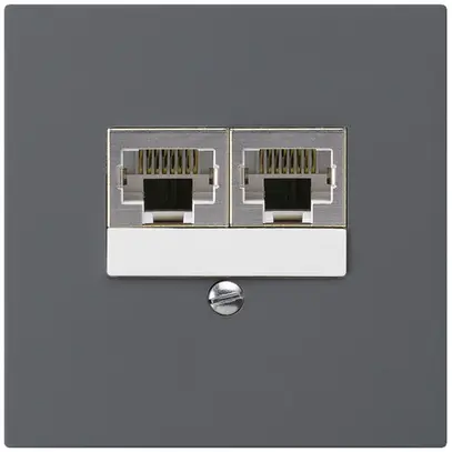 Scatola INC kallysto 2×RJ45s separato CUC antracite 