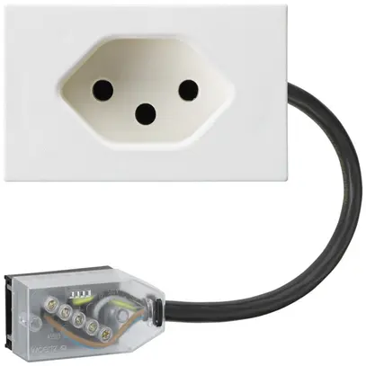 Presa INS FLF tipo 13 L2 bianco per cavo piatto Technofil 