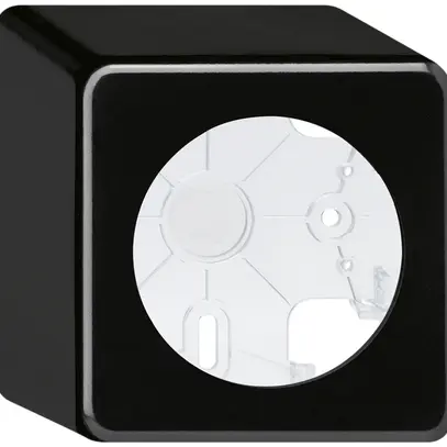 Boîtier AP basico noir h=64mm Ø58mm 