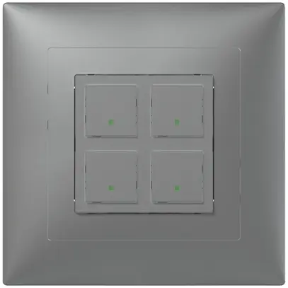 Set frontale INC ABB SIDUS alu per sensore 2×free@home 