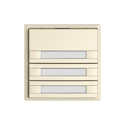 Pulsante KNX RGB EDIZIO.liv SNAPFIX® sensore temp.s.LED targ.3× com.2T cr 