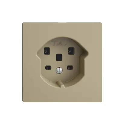 Presa INC EDIZIOdue T25 16A sand, morsetti a vite 