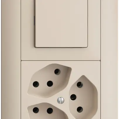 UP-Kombination EDIZIOdue 3/1P+3×T13 crema 