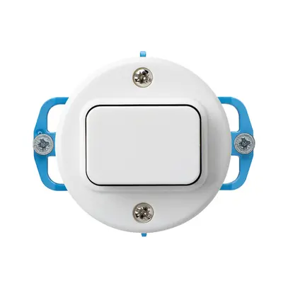Inserto per contatto pulsante INC basico C/2L bianco 