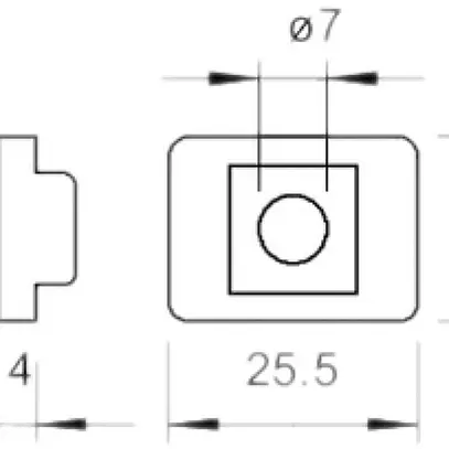 Distanzstück Bettermann 13mm grau 