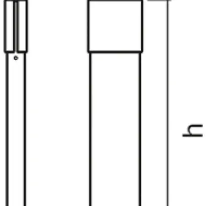 Apparecchio bollard LED LDV ENDURA STYLE Ellipse 900, 13W antracite 