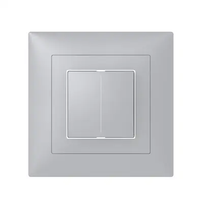 Corona per sensore pulsante SIDUS KNX Basic Fset-B 1/2, alluminio 