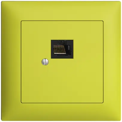 Boîte ENC 1×RJ45/u 8P EDIZIOdue lemon R&M swissline 