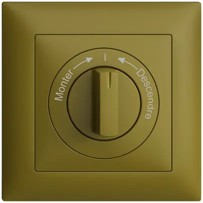 Kit frontale Monter->I<- Descendre EDIZIOdue 88×88mm olive 