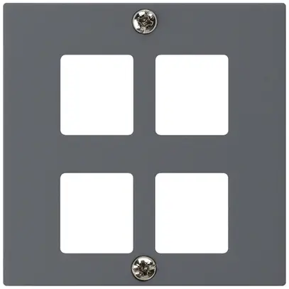 Kit frontal ENC HMS kallysto A pour 4 modules anthracite 