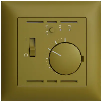 Kit frontale EDIZIOdue olive 88×88mm per termost.amovente 