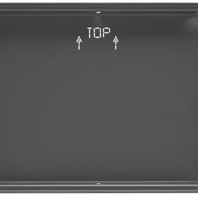 UP-Einbaugehäuse Hager schwarz WDW161 für 16" Touch-Panel 