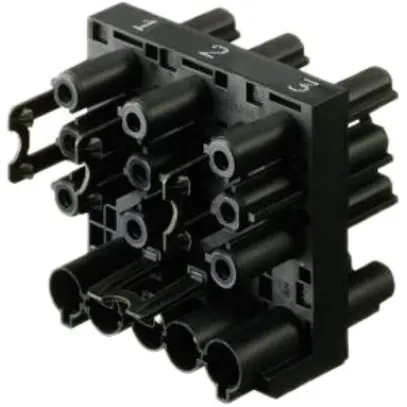 Bloc de distribution 5/3P noir, GST 18i5 V 37A1 FGV 