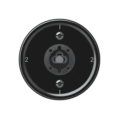 Interruttore a chiave origin commutatore 3/1L 16A 250V 1-2-1-2 60×60mm nero 