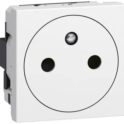 Prise Legrand Mosaic NF 16A 250V avec socle rétractable blanc 