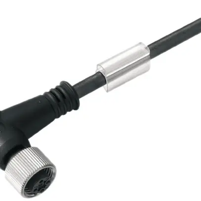 Kabel Weidmüller SAIL offen/M12 4L 5m Buchse gewinkelt PUR schwarz, A 