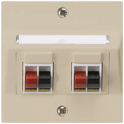 Presa INC audio kallysto 2 volte beige morsetto per 2 altoparlante 