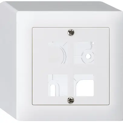 Kit frontale AP kallysto Q per 4 moduli bianco 