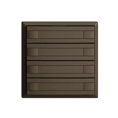 Poussoir ENC KNX 8× EDIZIOdue coffee RGB sans LED avec insert papier 
