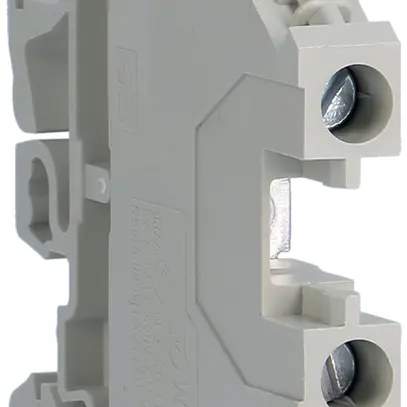 Borne de passage Hager 6mm², L, 1000V, à vis, ouvert sur le côté 
