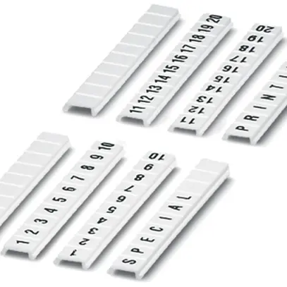 Nastro Zack piatto ZB 1…10 bianco siglatura longitudinale 10 cartellini 3.5mm 