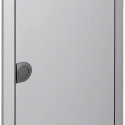 Cornice con porta Hager volta 4-file 348×755×9mm IP30 acciaio affinato 