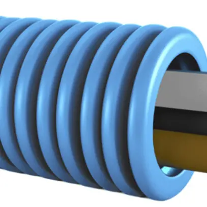 Tubo d'installazione precabl. KRFWG PM M20 bl H07V-U 5×1.5mm² bl/gr/ma/ne/ve-gi 