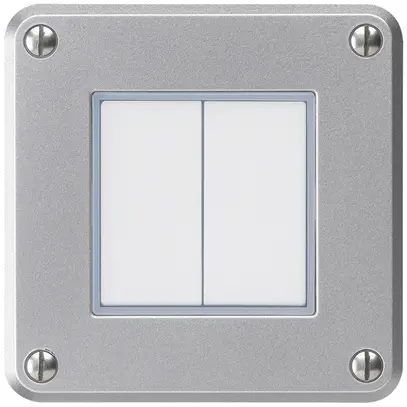 Interrupteur ENC robusto IP55 schema 3/contact à poussoir aluminium combinaison 