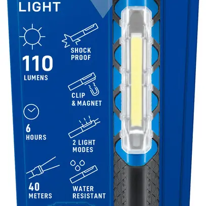 Torcia tascabile LED VARTA Work Flex Pocket Light 110lm, con 3×AAA, IPX4 