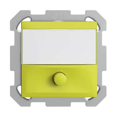 Poussoir ENC avec porte-étiquette EDIZIOdue lemon 