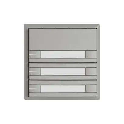 Pulsante KNX RGB EDIZIO.liv SNAPFIX® sensore temp.RGB-LED targ.3× com.2T grc 