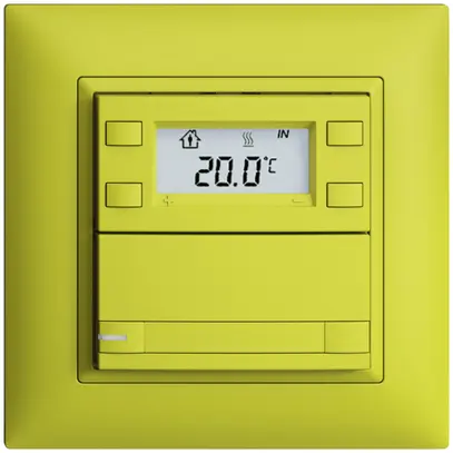 Poussoir RTH ENC KNX 1× EDIZIOdue FMI lemon, avec pap.+LED RGB 